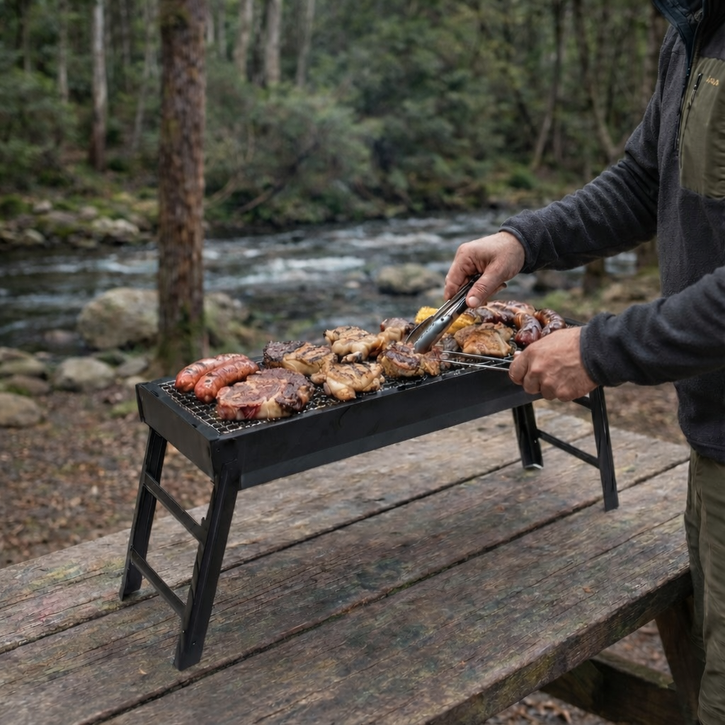 Parrilla de Carbón Portátil