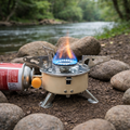 Estufa de Gas Portátil para Camping – Encendido Piezoeléctrico