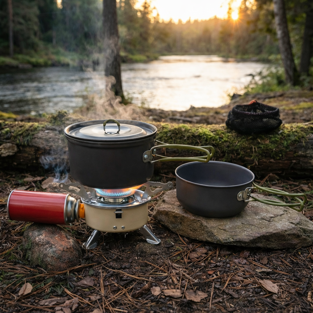 Set de Ollas Outdoor de Aluminio – Para 1 a 2 Personas