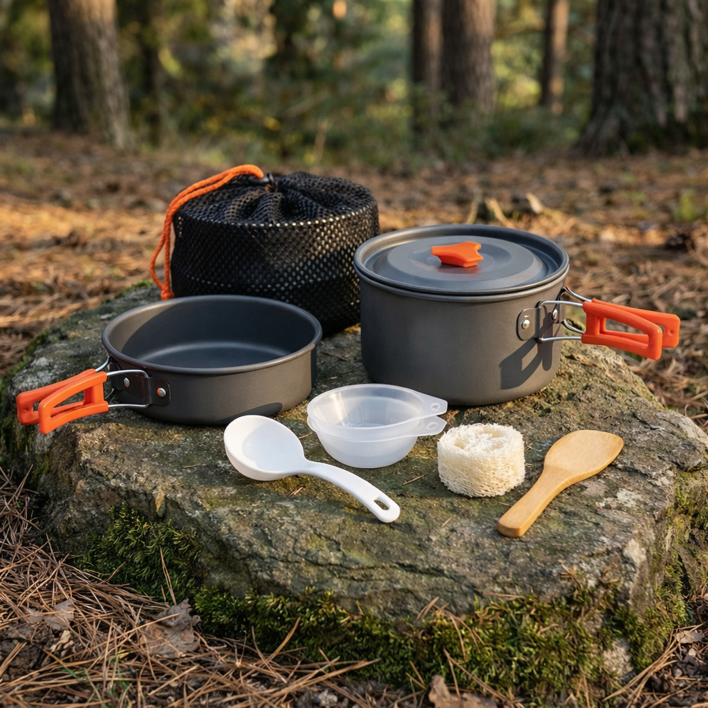 Set de 7 Utensilios de Cocina Portátil – Camping & Outdoor